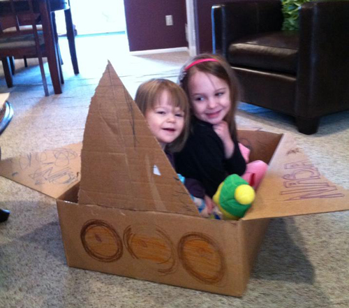 Art and Crafts: Build your own spaceship - Life of Dad